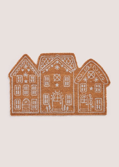 Gingerbread House Christmas Doormat (70cm x 45cm)