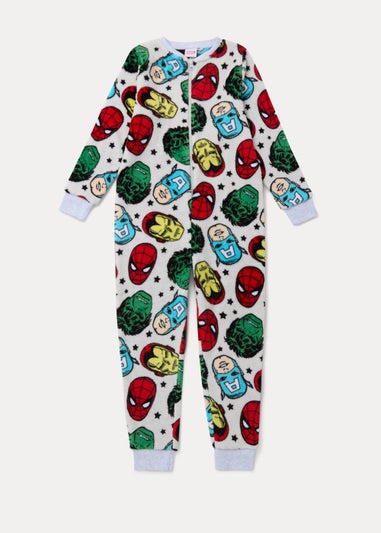 Kids Grey Marvel Onesie (3-9yrs)