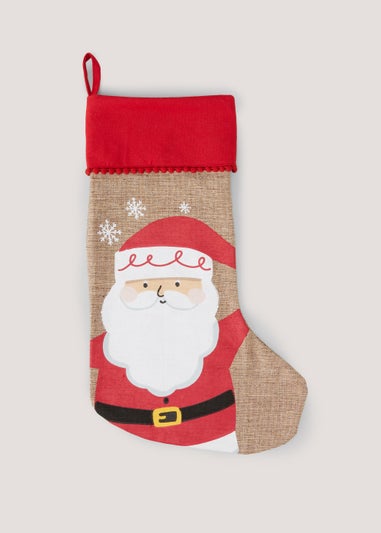 Natural Santa Stocking