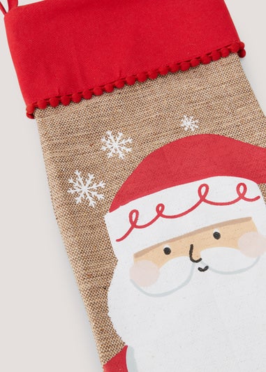 Natural Santa Stocking