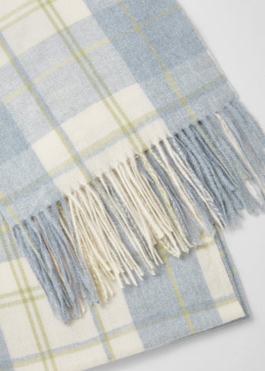 Lime Check Print Scarf
