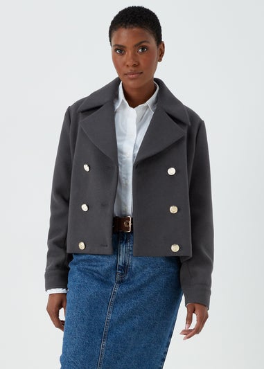 Navy Short Military Jacket