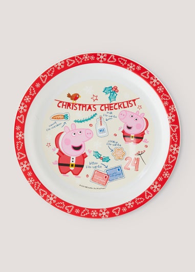 Kids Christmas Peppa Pig Plate (21cm)