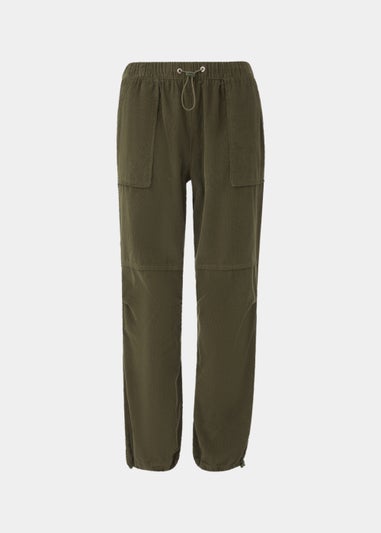 Khaki Cord Parachute Trousers