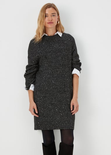 Black Sparkle Tunic Dress