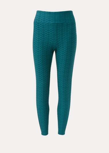 Souluxe Teal Ruched Sports Leggings - Matalan