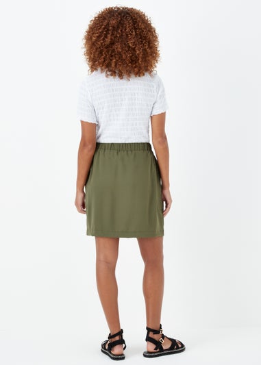 Khaki Utility Skirt