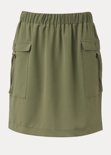 Khaki Utility Skirt