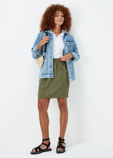 Khaki Utility Skirt