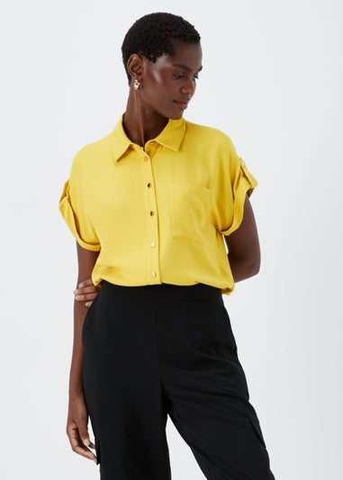 Et Vous Mustard Button Utility Top