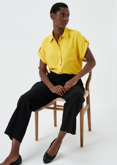Et Vous Mustard Button Utility Top