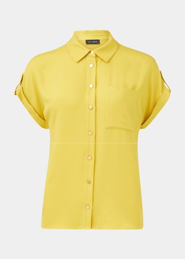 Et Vous Mustard Button Utility Top
