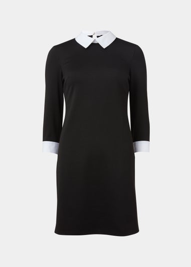 Matalan black dress outlet white collar