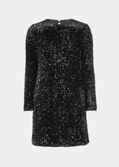 Et Vous Black Sequin Tunic Dress