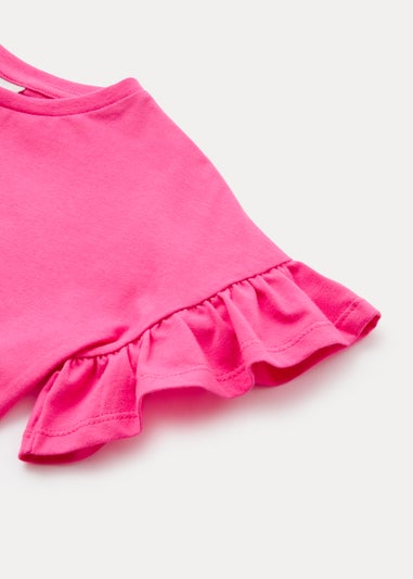 Girls Pink Cotton Dress (4-13yrs)