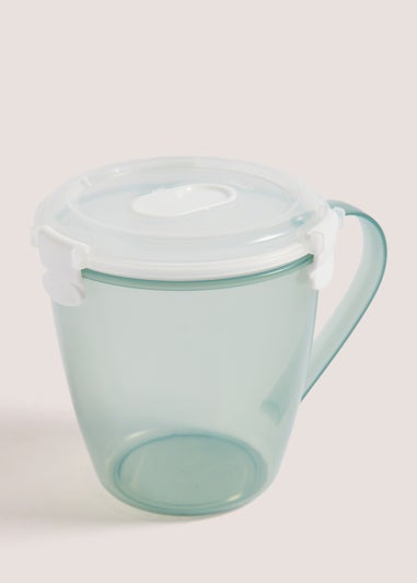 Green Plastic Soup Mug (12cm x 12.5cm)