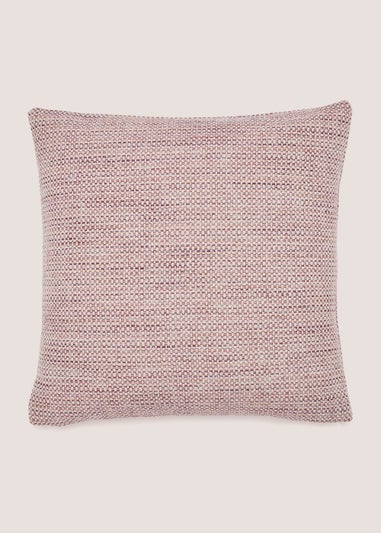 Pink Chunky Woven Cushion (43cm x 43cm)