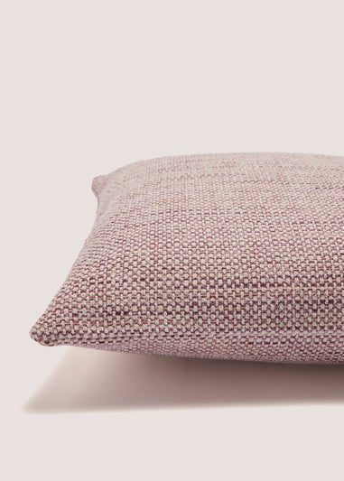 Pink Chunky Woven Cushion (43cm x 43cm)