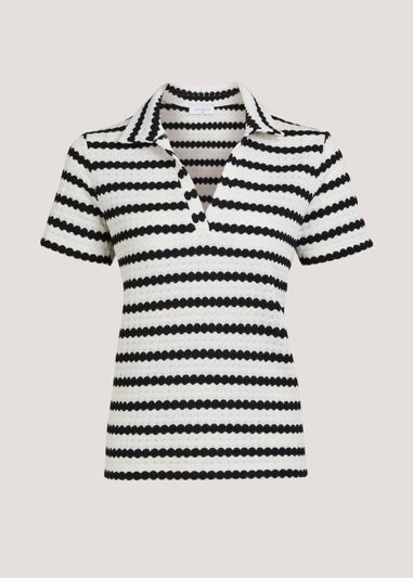 Black Stripe Polo Shirt