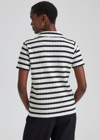 Black Stripe Polo Shirt