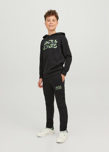 Jack & Jones Junior Black Gordon Sweatpants (6-16yrs)