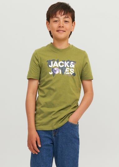 Jack & Jones Junior Olive Codust T-Shirt (6-16yrs)