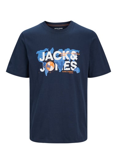 Jack & Jones Junior Navy Codust T-Shirt (6-16yrs)