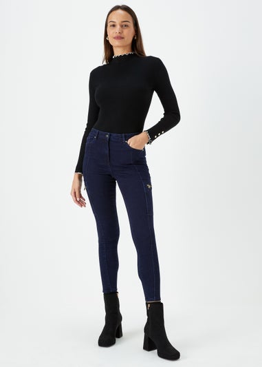 Et Vous Indigo Zip Trousers
