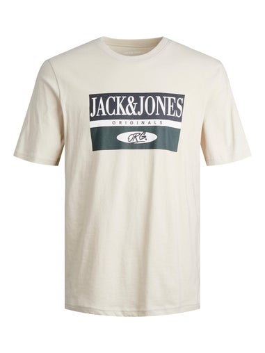 Jack & Jones Junior Cream Arthur T-Shirt (6-16yrs)