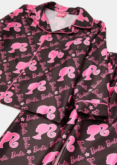 Kids Pink Barbie Satin Pyjama Set (4-13yrs)