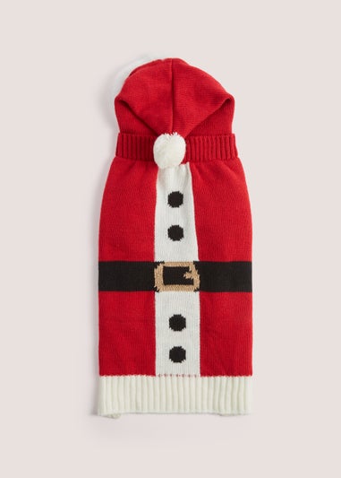 Red Santa Belly Pet Jumper