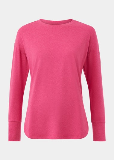 Souluxe Bright Pink Long Sleeve Sports T-Shirt