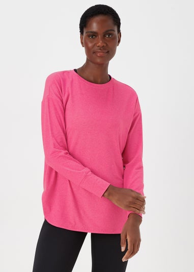 Souluxe Bright Pink Long Sleeve Sports T-Shirt