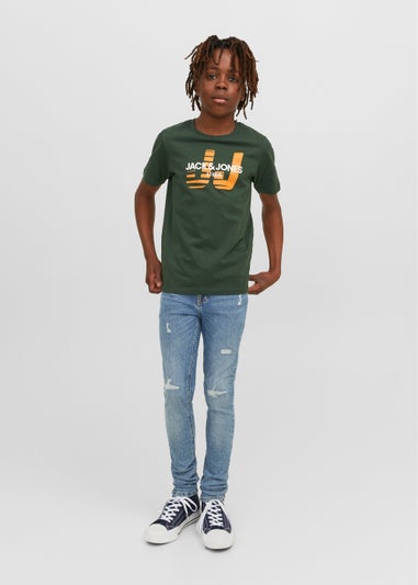 Jack & Jones Junior Green Huncho T-Shirt