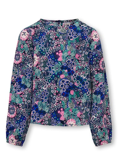 ONLY Girls Maggie Multicoloured Long Sleeve Top (6-14yrs)