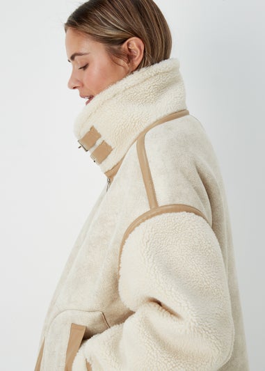 Cream Aviator Jacket