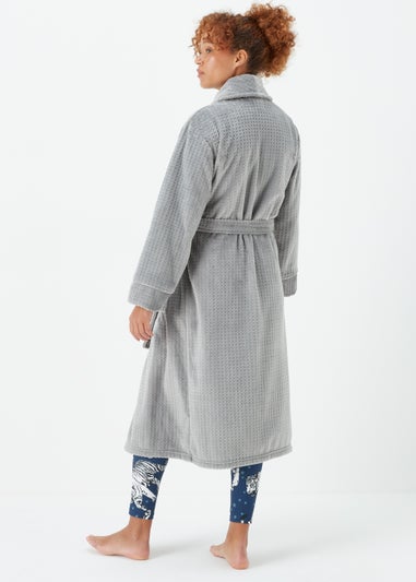 Charcoal Waffle Dressing Gown
