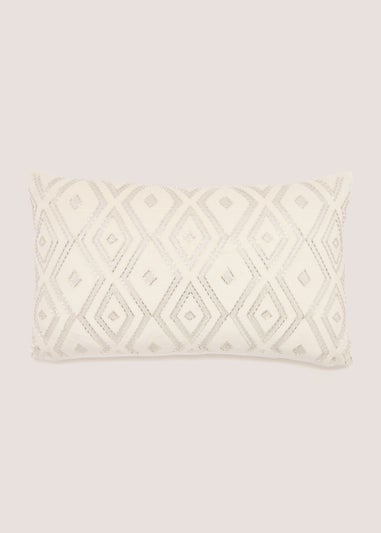 Beaded Diamond Cushion (30cm x 50cm)