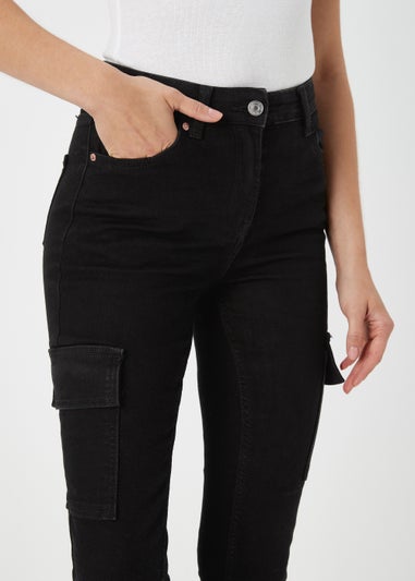 Black Cargo Skinny Jeans