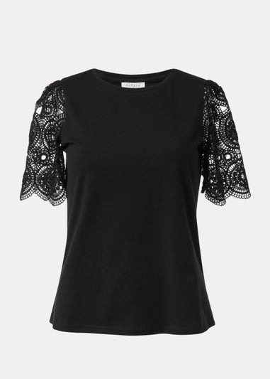 Black Lace T-Shirt