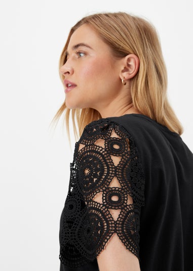 Black Lace T-Shirt