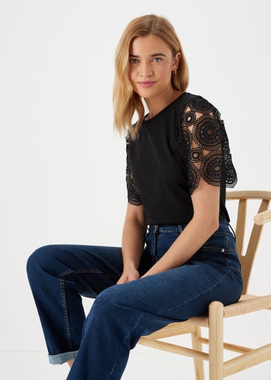 Black Lace T-Shirt