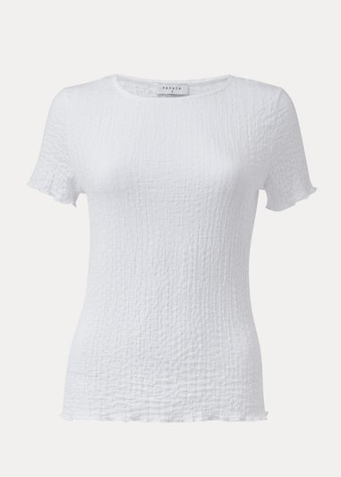 White Textured T-Shirt