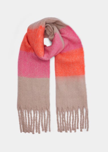 Pink Stripe Scarf