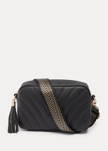 Black & Gold Single Bag Strap