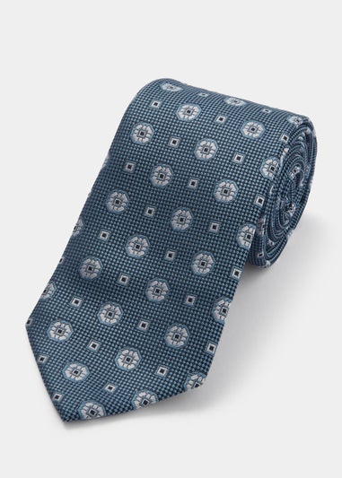 Taylor & Wright Ice Blue Geo Print Tie