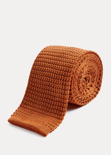 Taylor & Wright Rust Knitted Tie