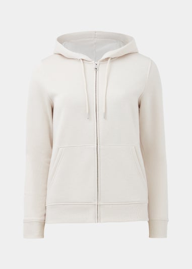 Cream Zip Hoodie