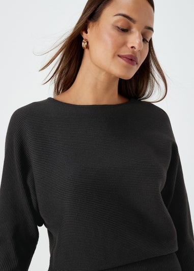Et Vous Black Batwing Jumper