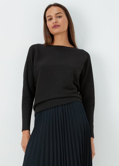 Et Vous Black Batwing Jumper
